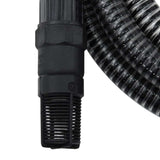 vidaXL Suction Hose with PVC Connectors Black 1