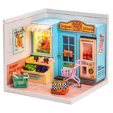 Rolife Super Store Kits Plastic Building Toys For Xmas Gifts DIY Miniature House