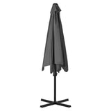 vidaXL Garden Parasol with Steel Pole 300 cm Anthracite