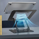 Ipad Swivel Tablet Desk Stand Aluminum Holder Desktop Foldable