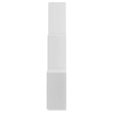 vidaXL Wall Cube Shelf White 78x15x93 cm Engineered Wood