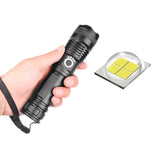 High Power 12000000 Lumen Ultra Bright Torch On - Aluminum Flashlight LED Rechargeable UK