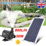 Solar Power Water Feature Fountain - Garden Pool Pond Aquarium Fountain