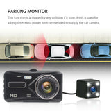 Car Camera Recorder Dual Front And Rear HD 1080P Dash Cam Night Vision