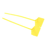 100Pcs 120mm Plastic Disposable Lock Ties Self locking Tie Suitcase Bag Label Tag (Yellow)