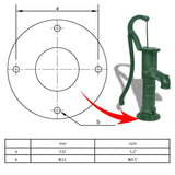 vidaXL Cast Iron Garden Hand Water Pump