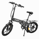 PVY Z20 PRO Electric Bike 36V 10.4Ah Battery 500W Motor 20inch Tires 80KM Mileage 120KG Max Load Folding Electric Bicycle