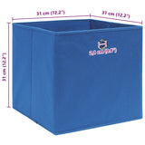 vidaXL Storage Boxes 10 pcs Blue 32x32x32 cm Fabric