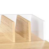 vidaXL Desk White and Natural 80x50x84 cm