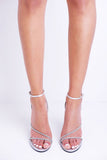 Diamante Detailed Strappy Stiletto Heels