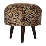 Leopard Nordic Style Footstool-0