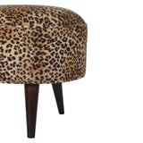 Leopard Nordic Style Footstool-4