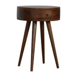 Nordic Chestnut Circular Bedside-2