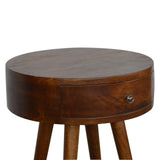 Nordic Chestnut Circular Bedside-3