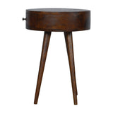 Nordic Chestnut Circular Bedside-7