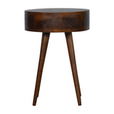 Nordic Chestnut Circular Bedside-8