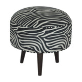 Zebra Nordic Style Footstool-2