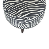 Zebra Nordic Style Footstool-3