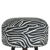 Zebra Nordic Style Footstool-4