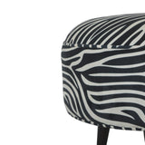 Zebra Nordic Style Footstool-5