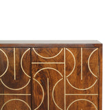 Chestnut Inlay Abstract Cabinet-4