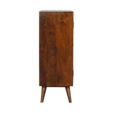 Chestnut Inlay Abstract Cabinet-7