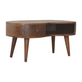 Chestnut Wave Coffee Table-1