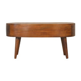 Chestnut Wave Coffee Table-8