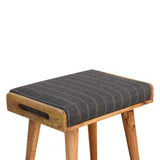 Pewter Tweed Tray Style Footstool-4