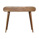 Oak-ish Round Dressing Table-9