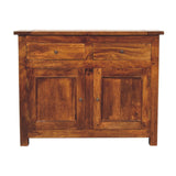 chestnut sideboard with 2 drawers