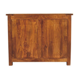 chestnut sideboard with 2 drawers