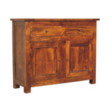 chestnut sideboard with 2 drawers