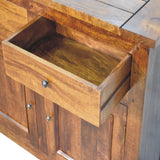 chestnut sideboard with 2 drawers