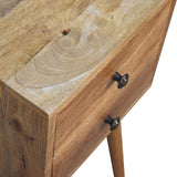 in3354 mini 2 drawer oak ish bedside