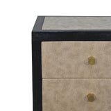 in3355 mini faux leather bedside