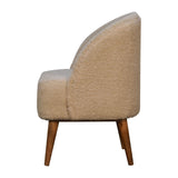 in3356 bouclé cream tub chair