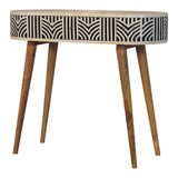 in3383 edessa bone inlay console table