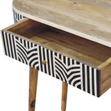 in3383 edessa bone inlay console table