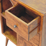 in3394 chestnut mixed open cabinet