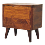 in3403 chestnut lid up storage stool