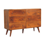 in3404 large curved chestnut chest