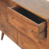 in3404 large curved chestnut chest