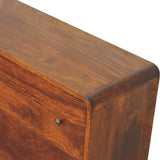 in3404 large curved chestnut chest