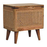 in3409 woven lid up storage stool