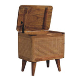 in3409 woven lid up storage stool