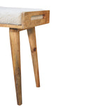 in3433 boucle cream tray style footstool