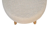 in3434 boucle cream petite footstool