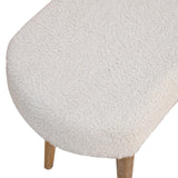 in3435 boucle cream nordic bench