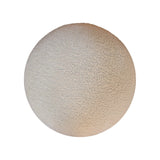 in3436 boucle cream rounded footstool